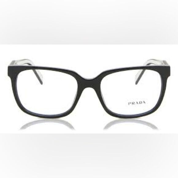 PRADA PR 17ZV 1AB1O1 Black Demo Lens 52 mm Women's Eyeglasses - Picture 5 of 11